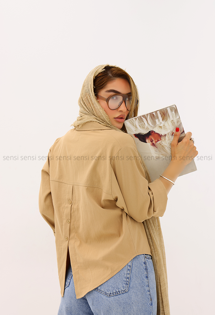 شومیز زنانه پری پشت دکمه کد1005929
